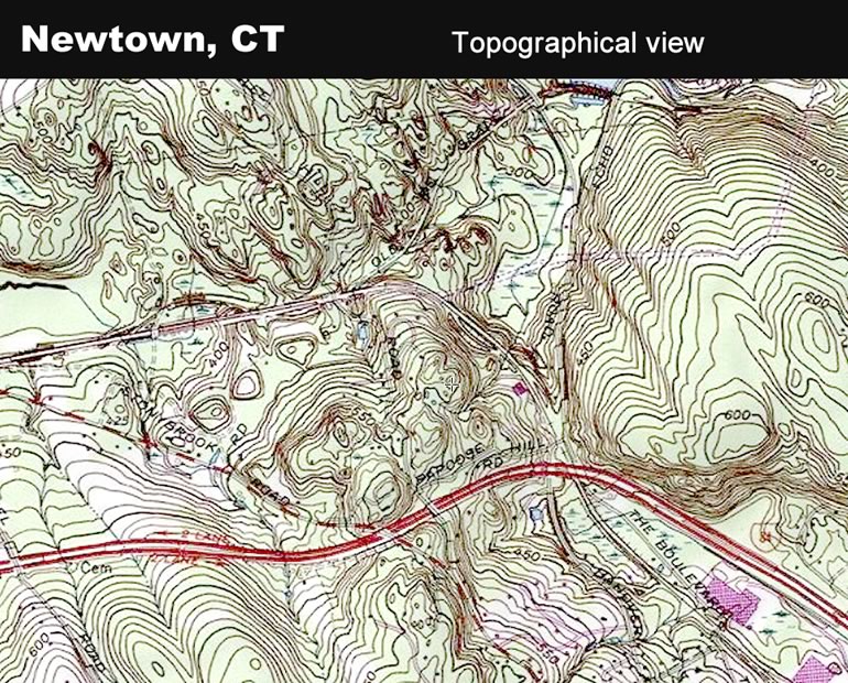 newtown ct topo