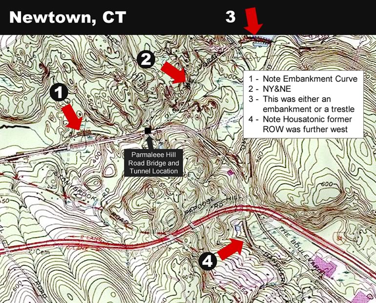 newtown ct topo -- rr highlights