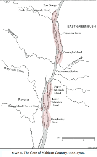 Mahicans Areas